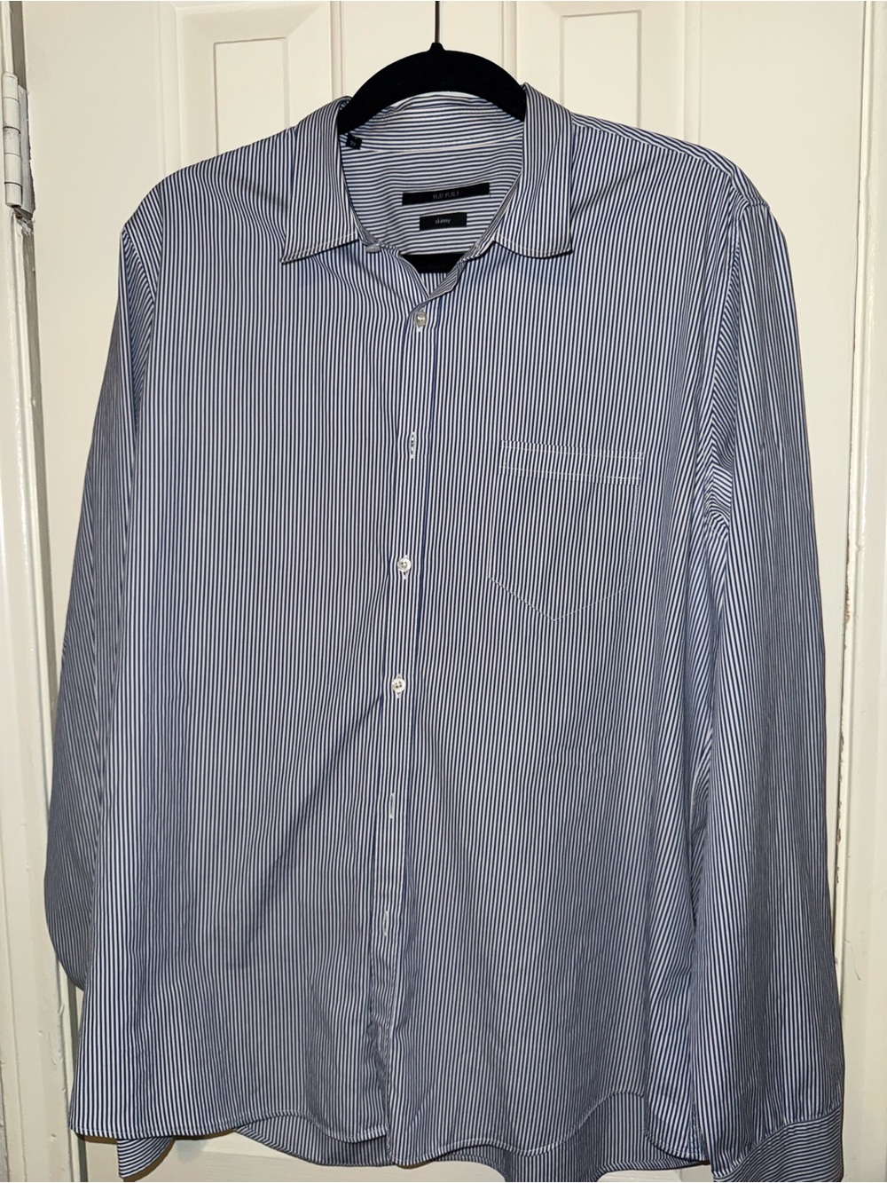 Gucci Blue and White Pinstripe Shirt
